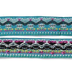 10M Ethnic Style Embroidery Polyester Ribbons&nbsp;OCOR-XCP0002-17