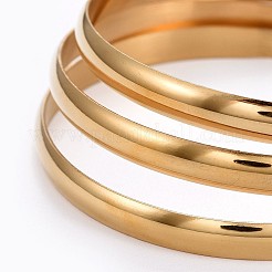 Fashion 201 Stainless Steel Bangle Sets&nbsp;BJEW-L664-024A-G-1