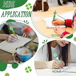 DIY Saint Patrick's Day Clover Silicone Beadable Pen Making Kits&nbsp;DIY-SZ0010-03
