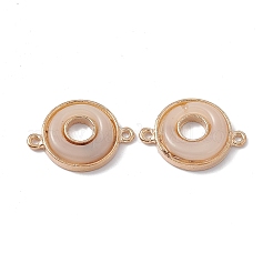 合金コネクタチャーム  樹脂と  ドーナツのリンク  ゴールドカラー  17x24x4mm  穴：1.4mm&nbsp;FIND-A024-46G