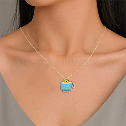 50pcs 5 Style Zinc Alloy Enamel Pendants&nbsp;PALLOY-CJ0001-146