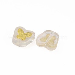 Electroplate Transparent Handmade Lampwork Beads&nbsp;LAMP-Q032-04F