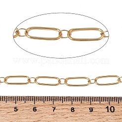 304 Stainless Steel Oval Link Chains&nbsp;CHS-K018-33G