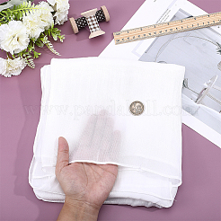 布製の長いスカーフ  結婚式のパーティーの衣装アクセサリー  ホワイト  1800x680x0.5mm&nbsp;AJEW-WH0455-348