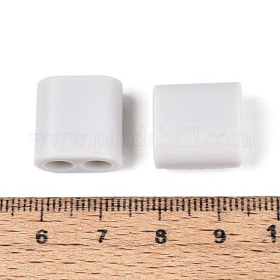 ABSプラスチックビーズ  正方形  2穴  5~6mmコードに適合  ゲインボロ  15x15x8.5mm  穴：4.8mm&nbsp;OACR-N156-07B-1