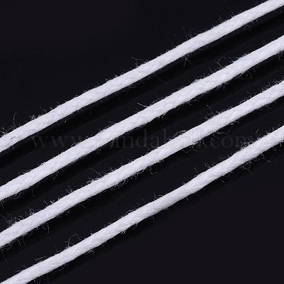 ワックスコットンコード  ホワイト  1mm  約360ヤード/バンドル（330m /バンドル）&nbsp;YC-S007-1mm-101-1