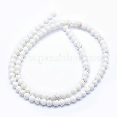 Natural Magnesite Beads Strands&nbsp;TURQ-G148-09-4mm-1
