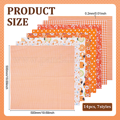 Cotton Fabric&nbsp;DIY-WH0504-869B-1