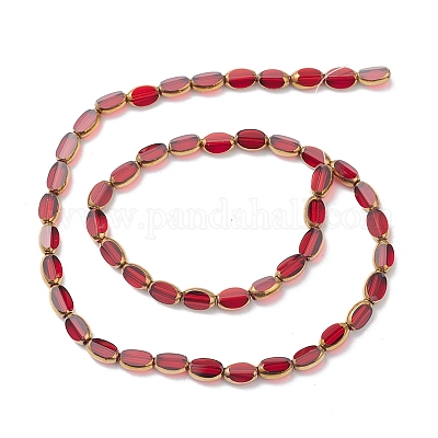 Electroplate Transparent Glass Beads Strands&nbsp;EGLA-K015-05A-1