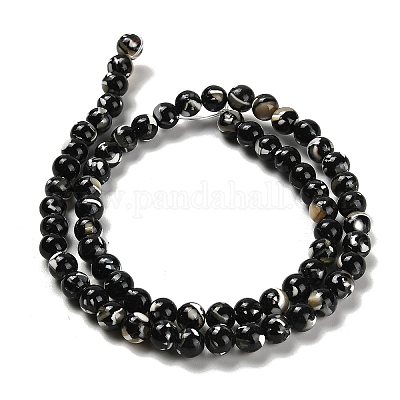 Assembled Synthetic Stone and Trochus Shell Beads Strands&nbsp;G-B128-08B-04-1
