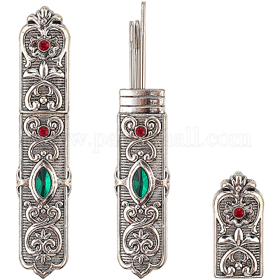 Alloy Rhinestone Needle Storage Boxes&nbsp;FIND-WH20020-235AS-1