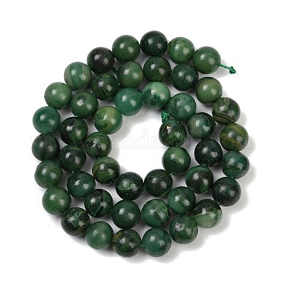  Natural African Jade Beads Strands&nbsp;G-K091-4mm-1