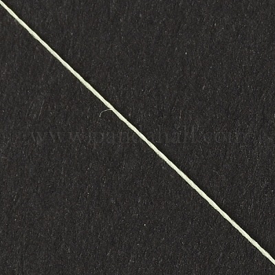 蓄光ポリエステルコード  ラウンド  淡緑色  0.1mm  約109.36ヤード（100m）/ロール&nbsp;OCOR-WH0071-010B-1