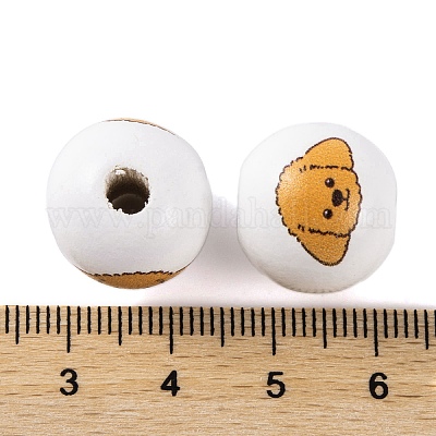 Wood European Beads&nbsp;WOOD-G021-01I-1
