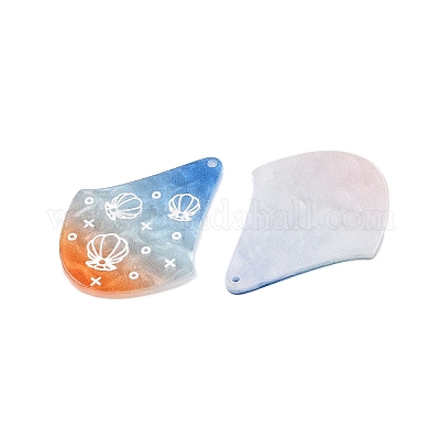 Printed Acrylic Pendants&nbsp;OACR-T028-02B-1