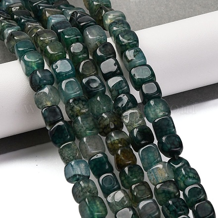 Natural Dragon Veins Agate Beads Strands G-G177-E12-01-1