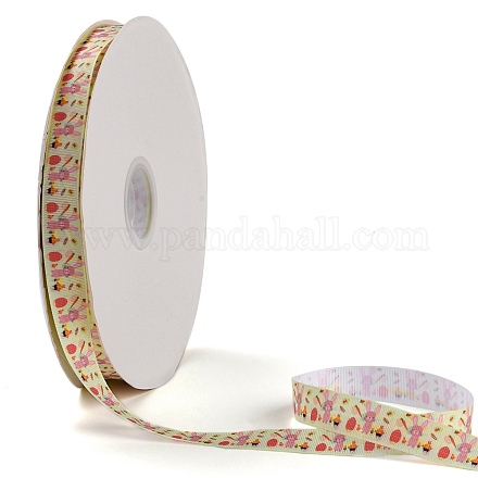 Easter Themed Polyester Grosgrain Ribbons OCOR-A005-01E-1