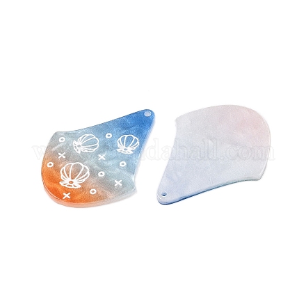 Printed Acrylic Pendants OACR-T028-02B-1
