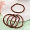Synthetic Goldstone Bead Stretch Bracelets, Round, 2 inch~2-3/8 inch(5~6cm), Bead: 5.8~6.8mm