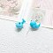Handmade Lampwork Beads, Sky Blue, Whale, 18x11mm