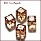 K9 Glass, Imitation Austrian Crystal Beads, Grade AAA, Faceted, Cube, PeachPuff, 5~5.5x5~5.5x5~5.5mm(size within the error range of 0.5~1mm), Hole: 0.7~0.9mm