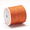 Nylon Braided Cord, Chinese Knotting Cord for Jewelry Making Macrame Craft, Dark Orange, 0.8mm, about 109.36 yards(100m)/roll