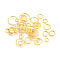 Brass Open Jump Rings, Round, Golden, 4~10x0.8~1mm, Inner Diameter: 2.4~8mm