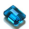 Imitation Austrian Crystal Beads, Grade AAA, K9 Glass, Faceted, Rectangle, Dodger Blue, 6x8x4mm, Hole: 0.7~0.9mm