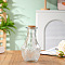 Refillable Glass Empty Bottles, with Wooden Cork, Clear, Column, 7.5x14cm