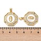 Brass Micro Pave Cubic Zirconia Pendants&nbsp;KK-D057-06G-3