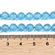 天然トパーズクリスタルビーズ連売り  ラウンド  多面カット  グレードAAA  6mm  穴：0.8mm  約62個/連  14.88''（37.8センチメートル）&nbsp;G-P514-A02-04-02-3