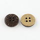 4-Hole Flat Round Coconut Buttons&nbsp;X-BUTT-R035-009-2