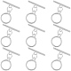 Brass Toggle Clasps&nbsp;KK-BBC0020-98-6