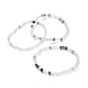 Natural Fluorite Beaded Stretch Bracelets&nbsp;BJEW-A117-A-38-4