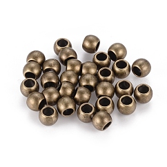 Tibetan Style Spacer Beads, Cadmium Free & Lead Free & Nickel Free, Drum, Antique Bronze, 6x7mm, Hole: 3.5mm