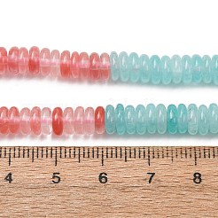 Cherry Quartz Glass & Natural Flower Amazonite & Dyed White Jade Beads Strands&nbsp;X-G-H333-02E
