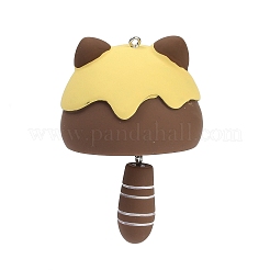 Opaque Resin Pendants&nbsp;RESI-S018-04D-P