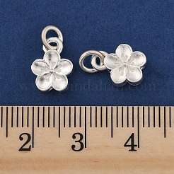 Fine Silver Charms with Jump Rings&nbsp;STER-P069-01B-S
