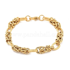 304 Stainless Steel Oval Link Chain Bracelets for Women&nbsp;BJEW-F488-43G