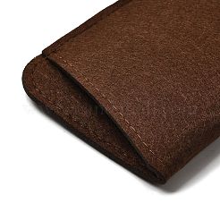 フェルト製スリップインメガネケース  ソフトメガネ収納ポーチケース  ココナッツブラウン  179x89x6mm&nbsp;AJEW-XCP0003-30