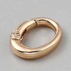 合金プッシュ式リングカン  オーバル  ライトゴールド  19x15x4mm&nbsp;FIND-WH20008-48KCG