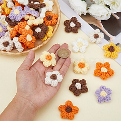 48Pcs 8 Colors Hand-woven Cotton Ornament Accessories&nbsp;DIY-CY0002-57B