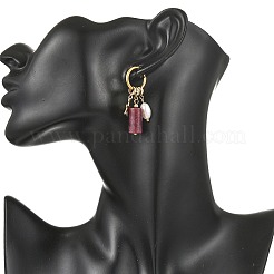 202 Stainless Steel Dangle Huggie Hoop Earrings&nbsp;EJEW-JE07295