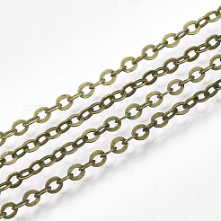 Chaîne Iron Cross PH PandaHall Bronze Antique - 3mm Long, 2mm Large, Bobine Idéale Pour Bijoux Et Créations DIY