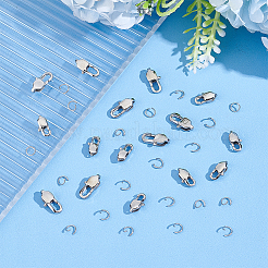 16Pcs 2 Size 304 Stainless Steel Lobster Claw Clasps&nbsp;STAS-UN0040-76B