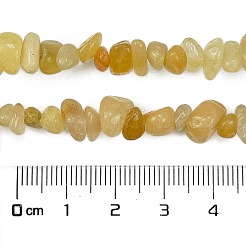 天然トパーズヒスイチップビーズ連売り  5~8x5~8mm  穴：1mm  約31.5インチ&nbsp;G-M205-16A