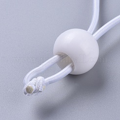 ボールバンジー  コードを結ぶ  タープ用  キャノピーシェルター  壁パイプ  ホワイト  155x3.5mm  ボール：27x24mm&nbsp;OCOR-WH0052-32B-02