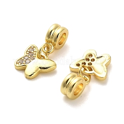 Rack Plating Brass Micro Pave Cubic Zirconia Charms&nbsp;KK-S398-04A