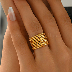 Multi-layer Line Circle Metal Finger Rings for Women&nbsp;MZ7157