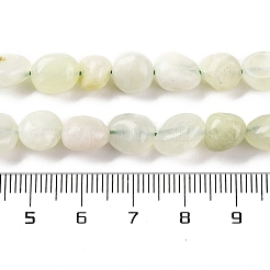 天然新しいヒスイの​​ビーズ連売り  ナゲット  タンブルストーン  7~12x6~8x5~7mm  穴：1mm  約43~44個/連  15.47~15.63''（39.3~39.7センチメートル）&nbsp;X-G-G146-A27-01